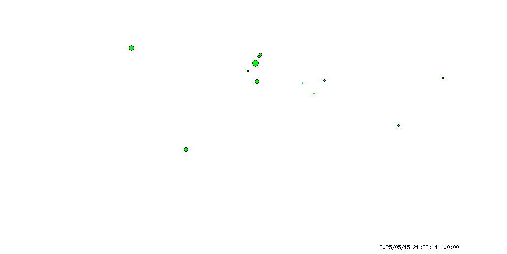 Number of hubs online for a country overlay